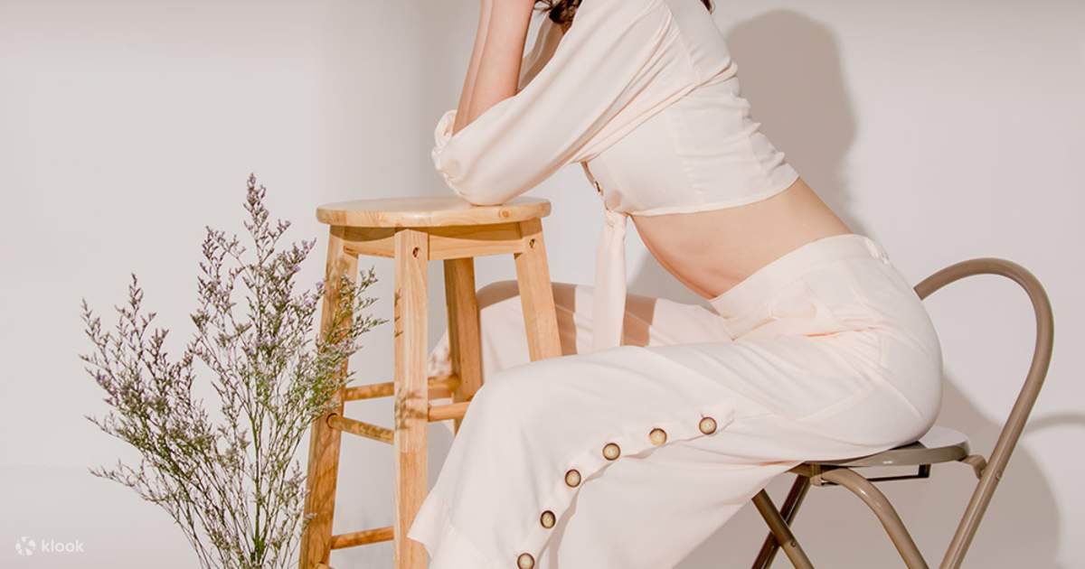 Leia Top and Mary Linen Pants in Cream Set main image 1